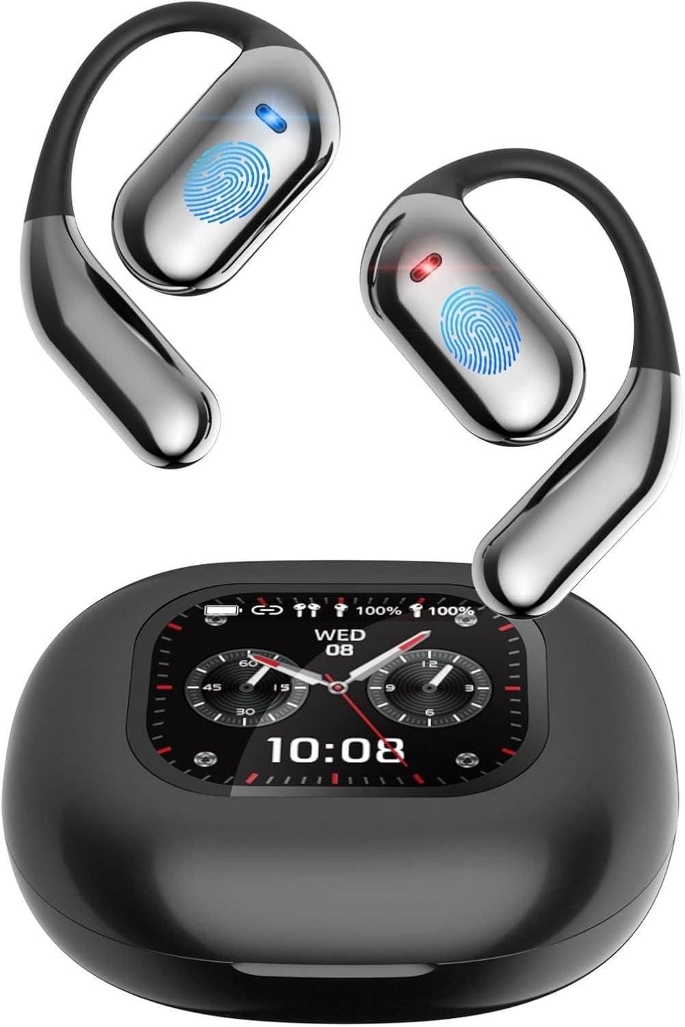 LCD OPEN-EAR YYK-Q16S PRO AI – Audífonos Inteligentes Open-Ear con Pantalla LCD y Traductor IA - Image 5